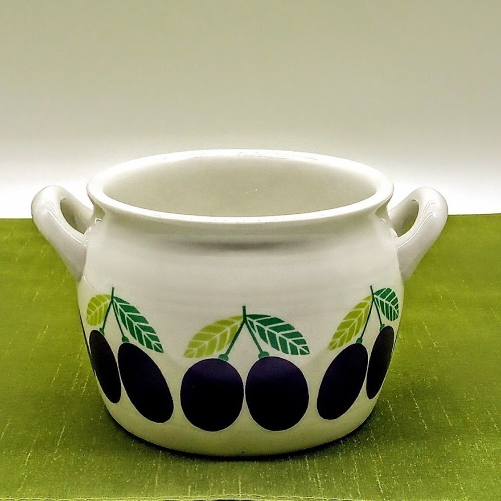 Vintage Arabia Finland Pomona Plum Raija Uosikkinen Earthenware Bowl
